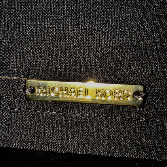 NWT Michael Kors Slit Shoulder Womens Black  Top - Picture 7 of 7